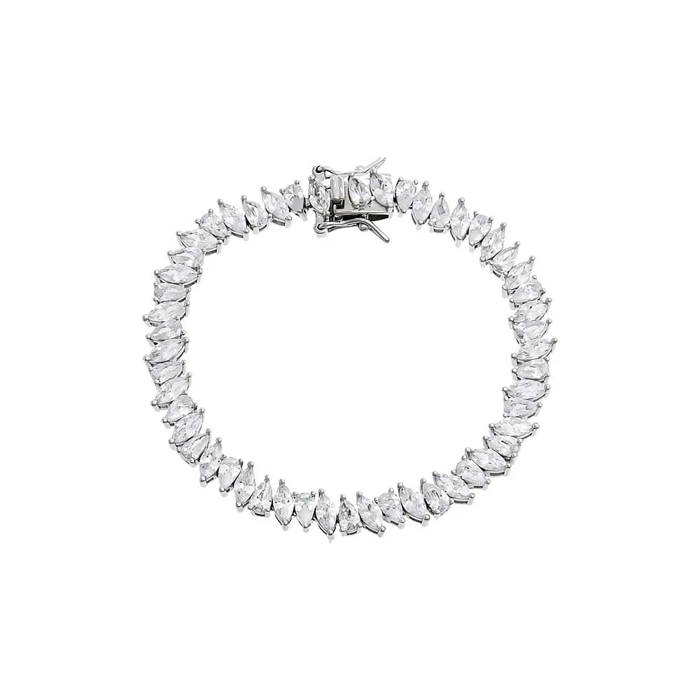 Pear X Marquise Tennis Bracelet