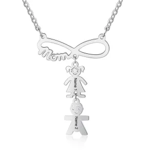 Personalized 2 Names Infinity Necklaces