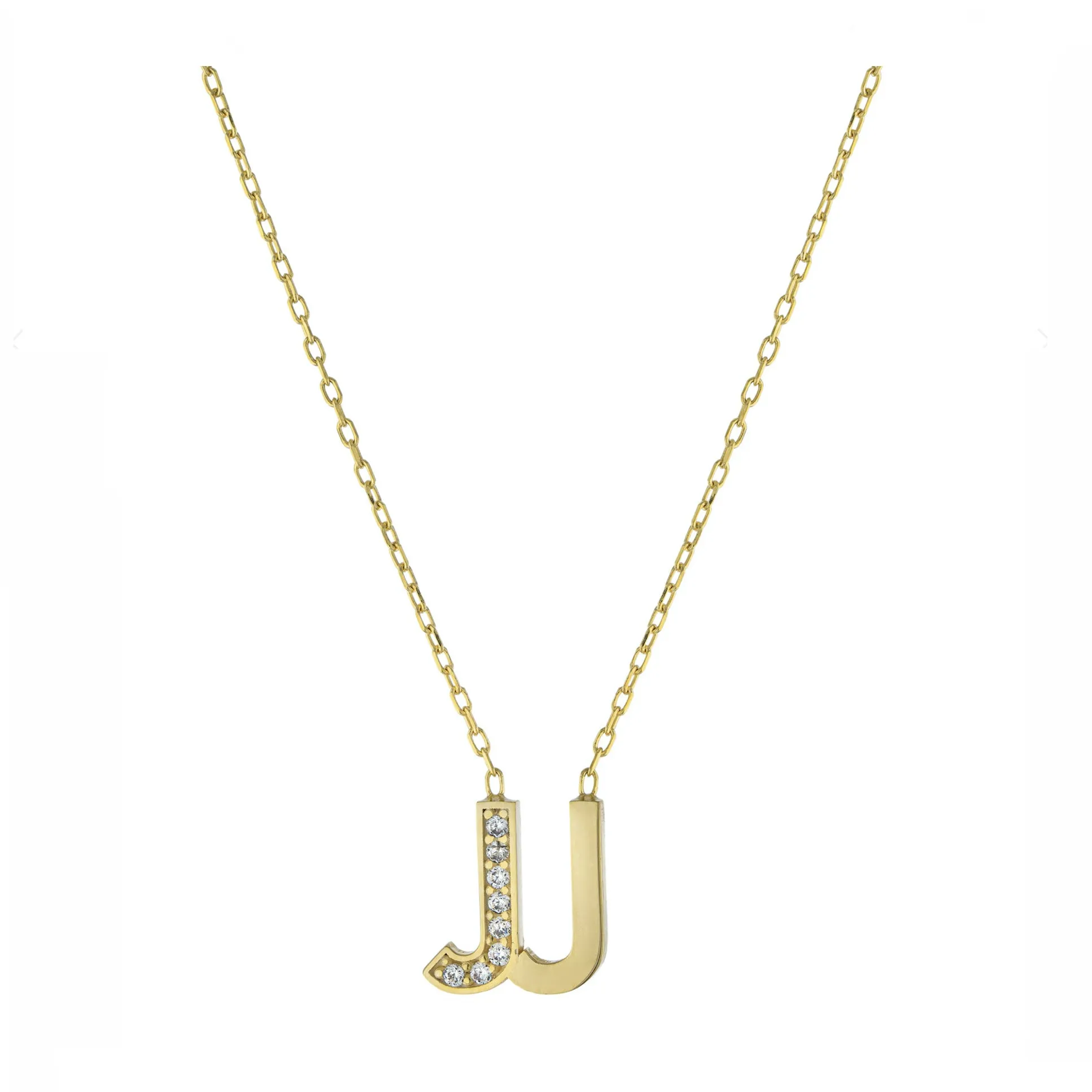 Personalized Double Initial Sparkle Necklace