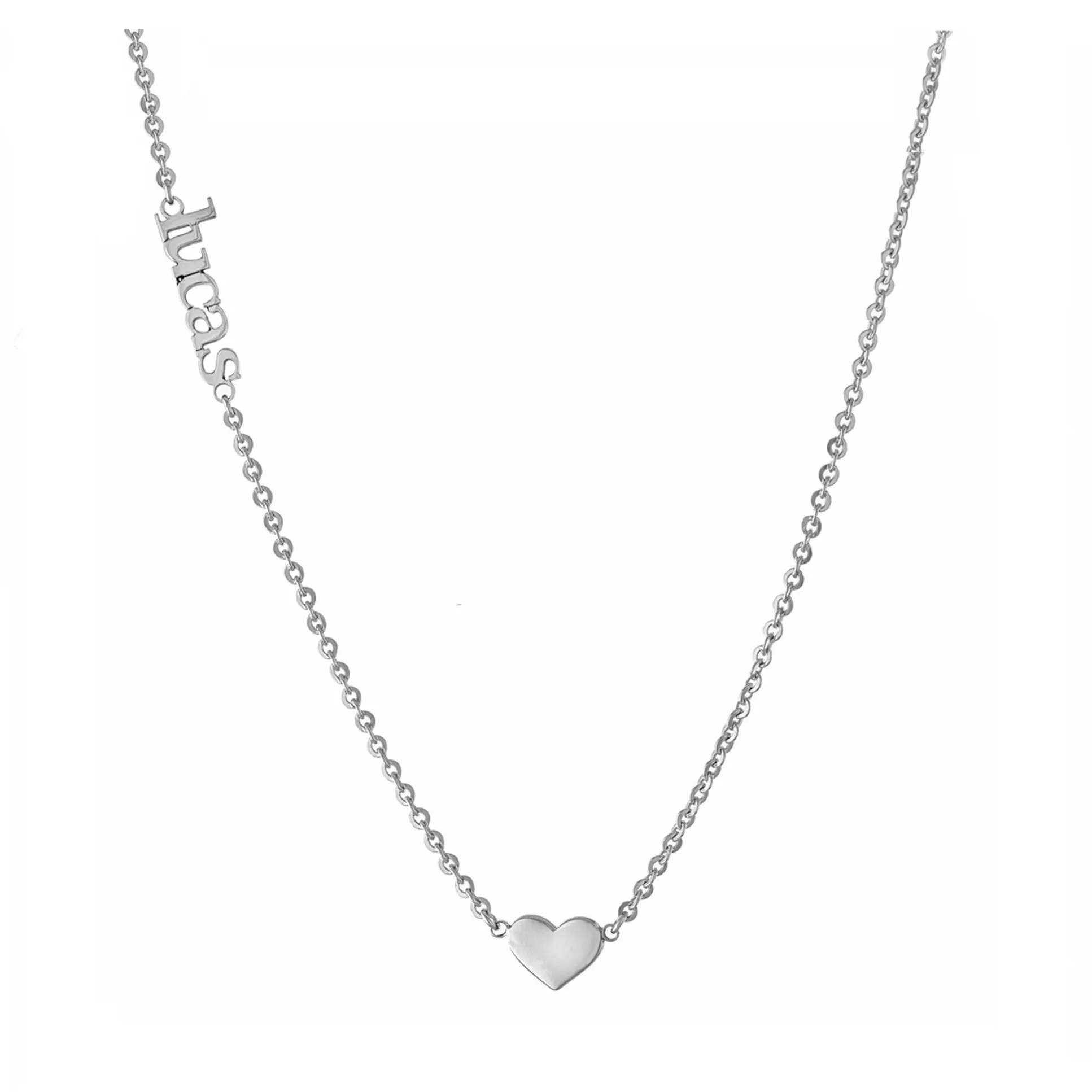 Personalized Heart and Name Necklace