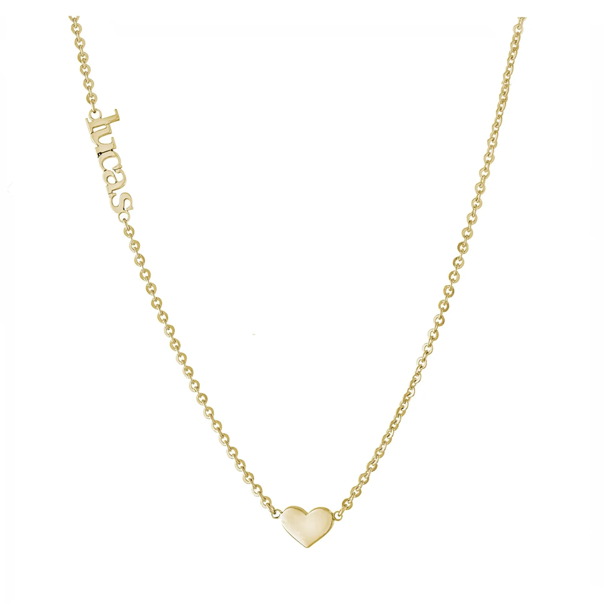 Personalized Heart and Name Necklace