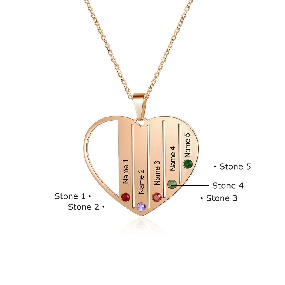 Personalized Heart Necklace