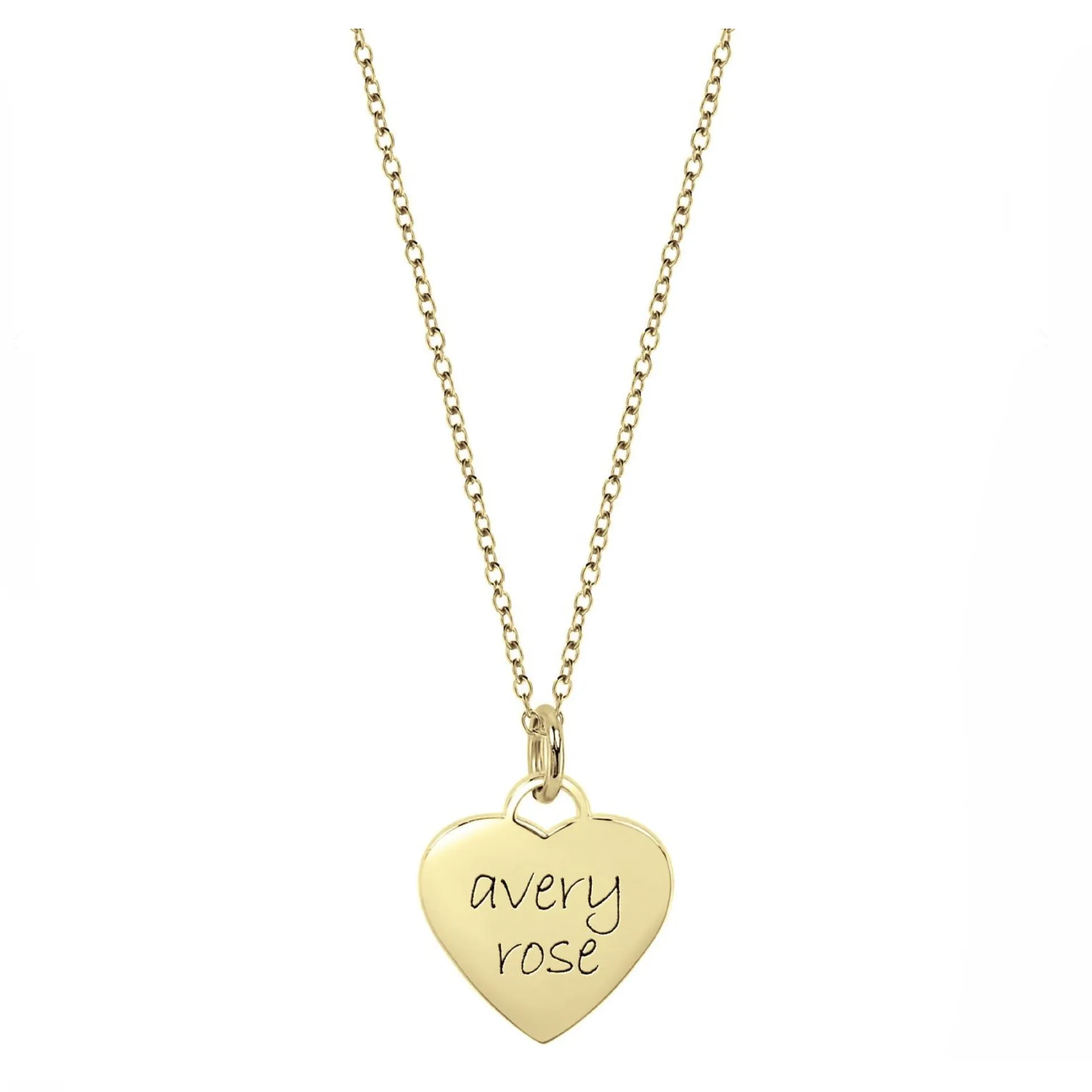 Personalized Heart Necklace