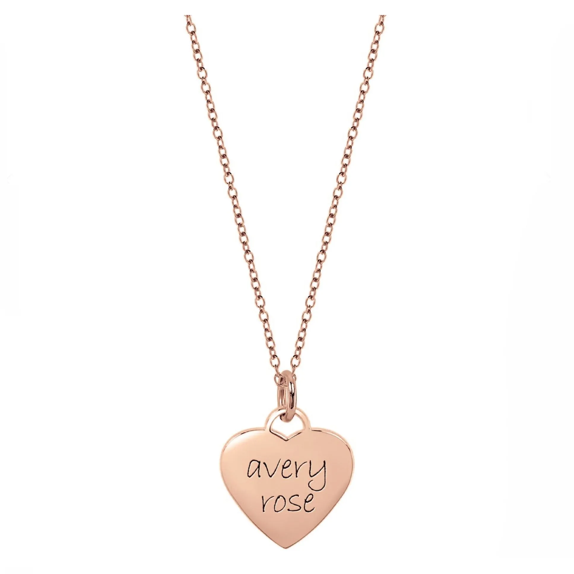 Personalized Heart Necklace