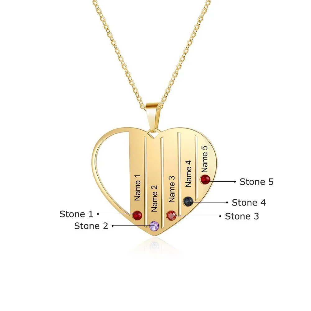 Personalized Heart Necklace