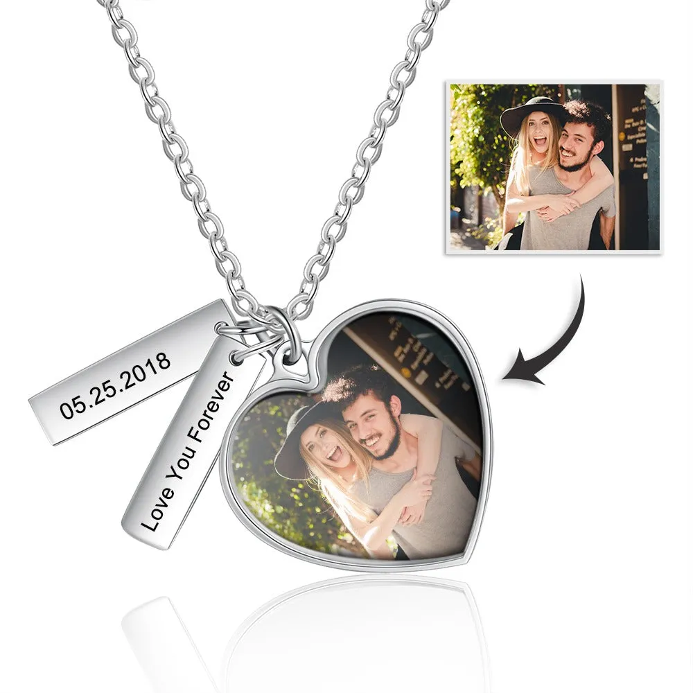 Personalized Photo  & Engraving Pendant Necklace