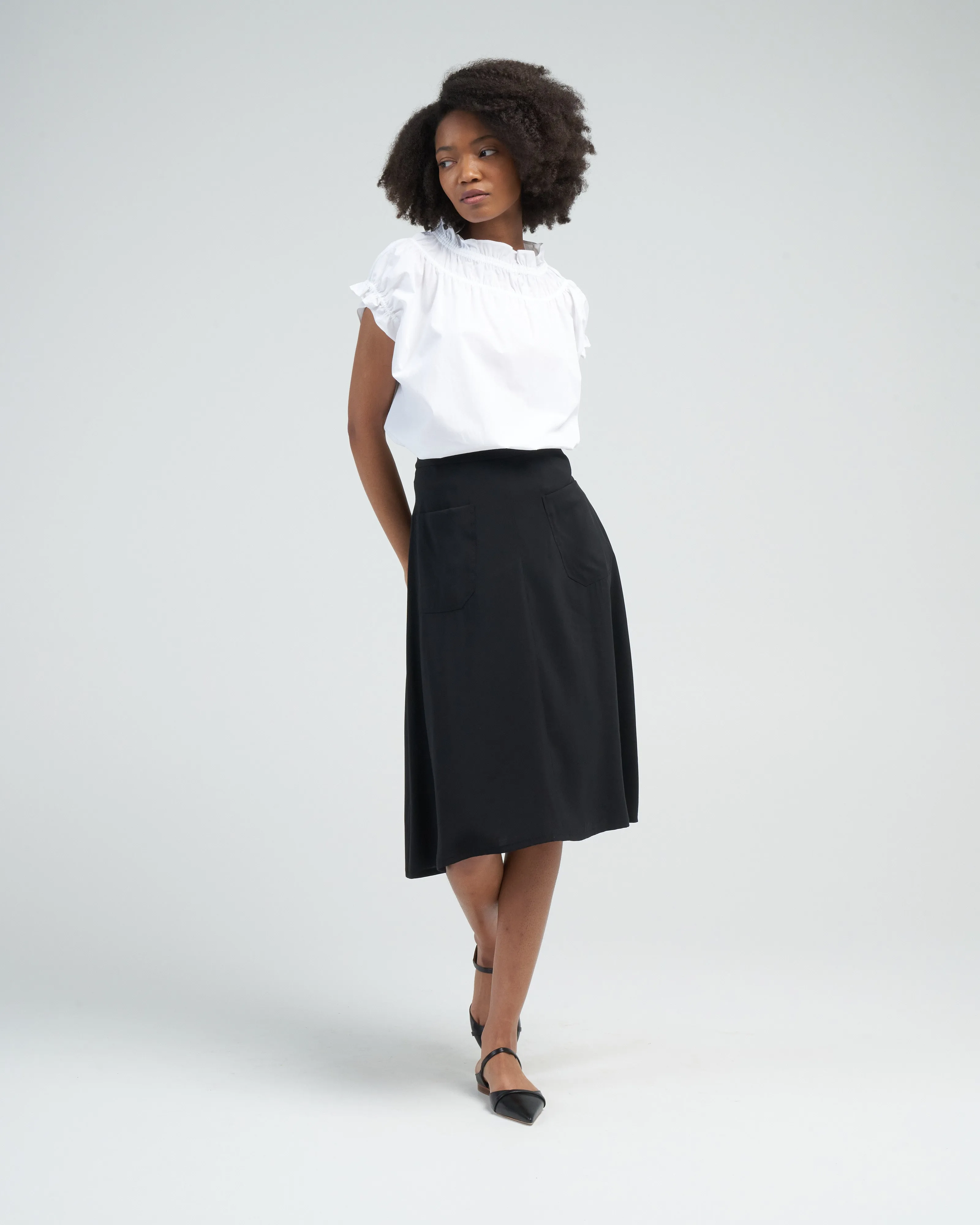 petite jupe novel skirt - black