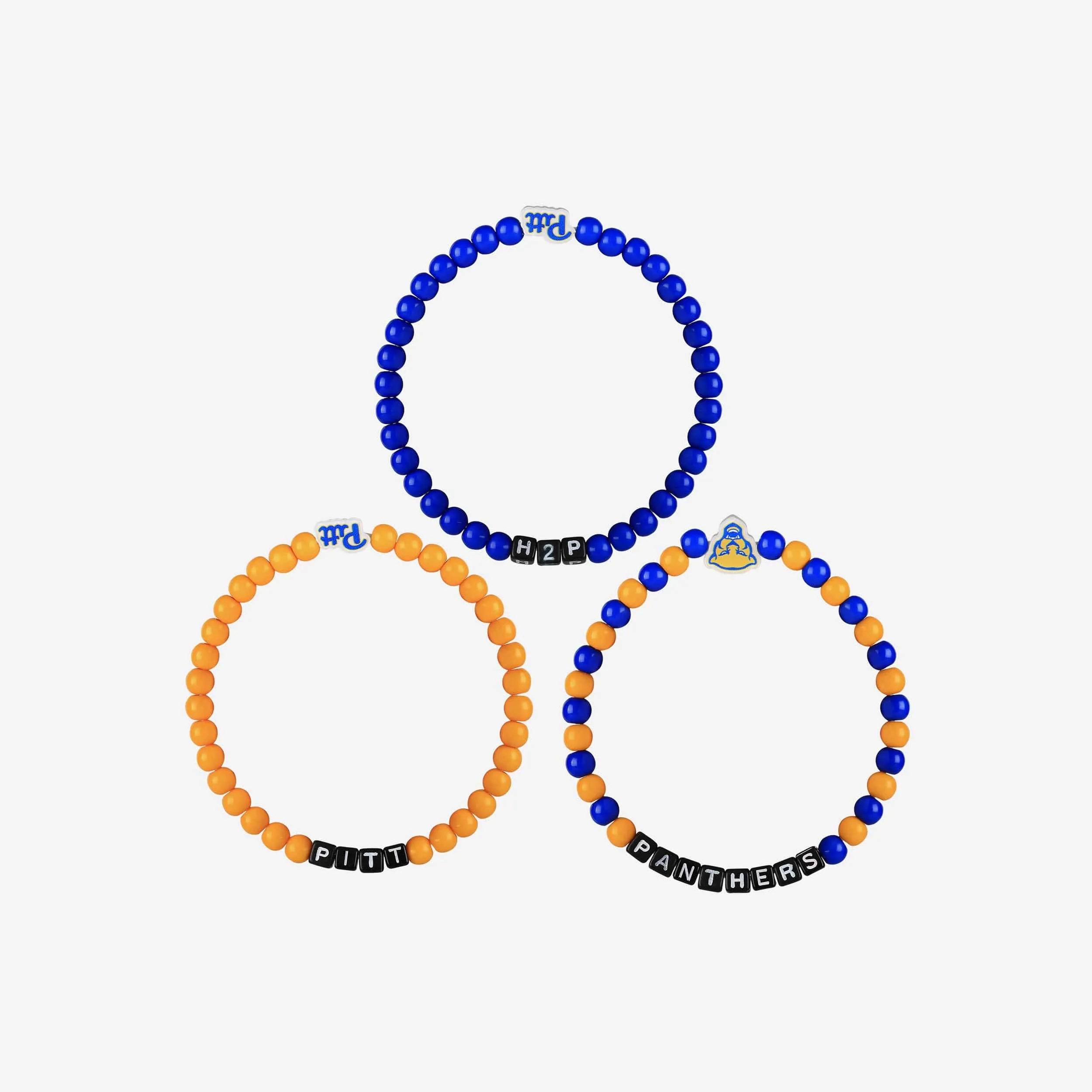 Pittsburgh Panthers 3 Pack Beaded Friendship Bracelet