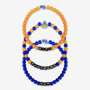 Pittsburgh Panthers 3 Pack Beaded Friendship Bracelet