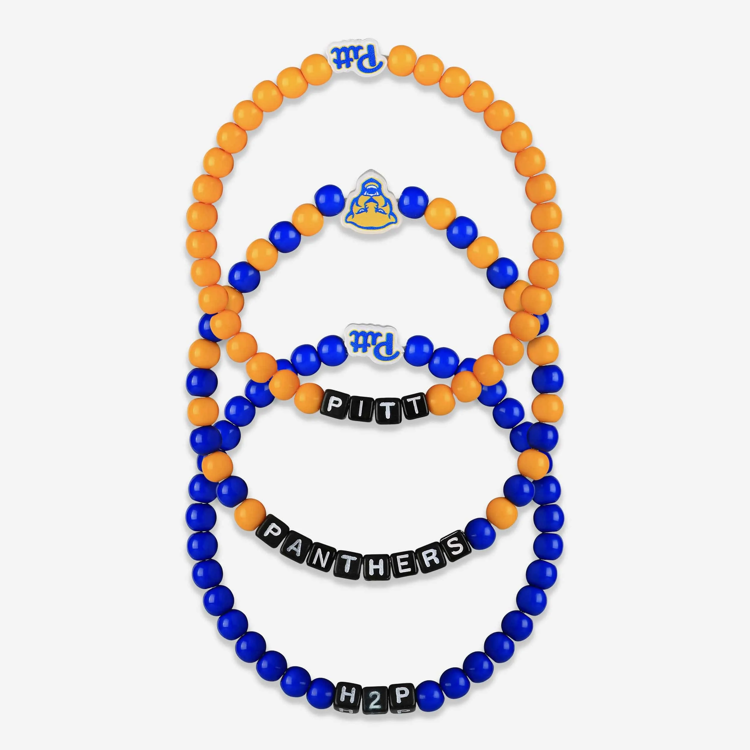 Pittsburgh Panthers 3 Pack Beaded Friendship Bracelet