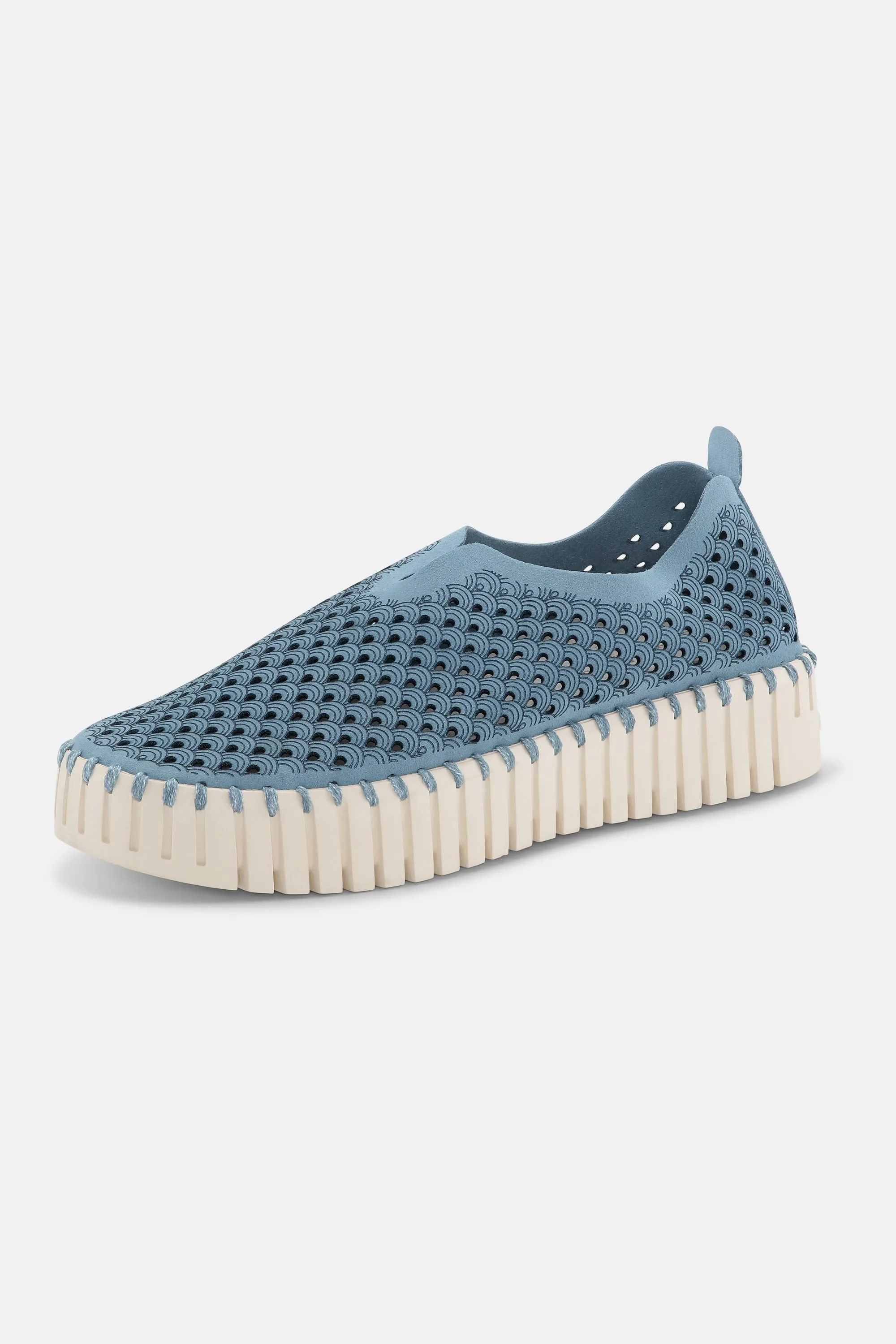 Platform Tulip Sko - Blue Cloud