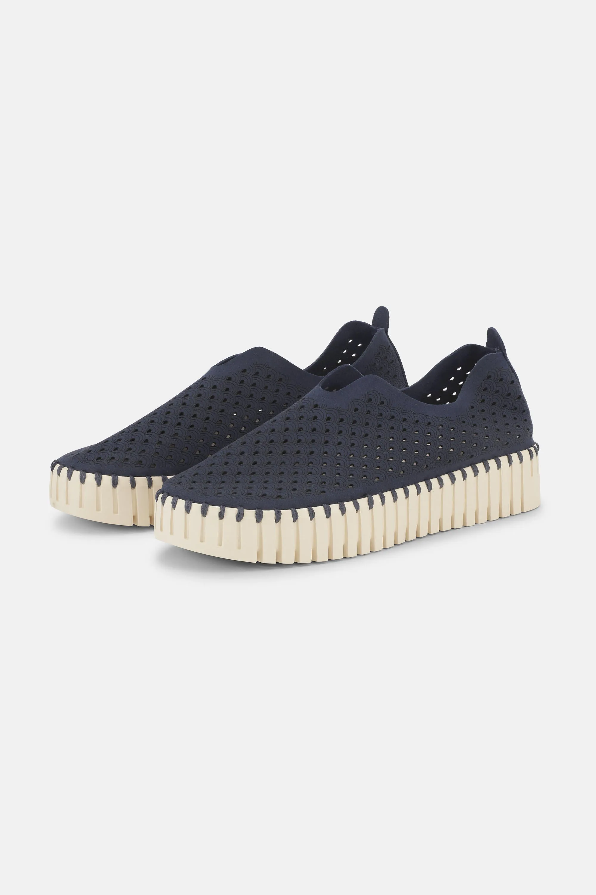 Platform Tulip Skor - Dark Indigo