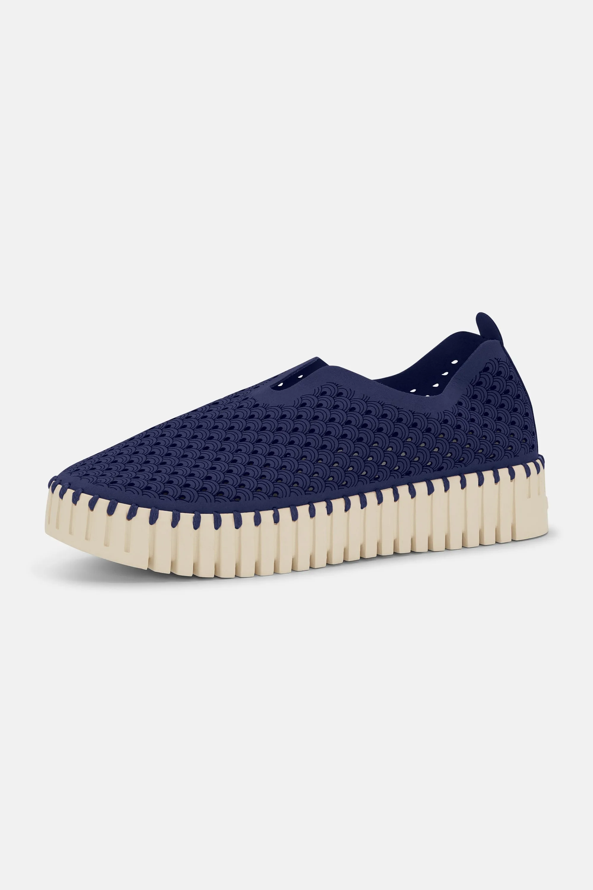 Platform Tulip Skor - Dark Indigo