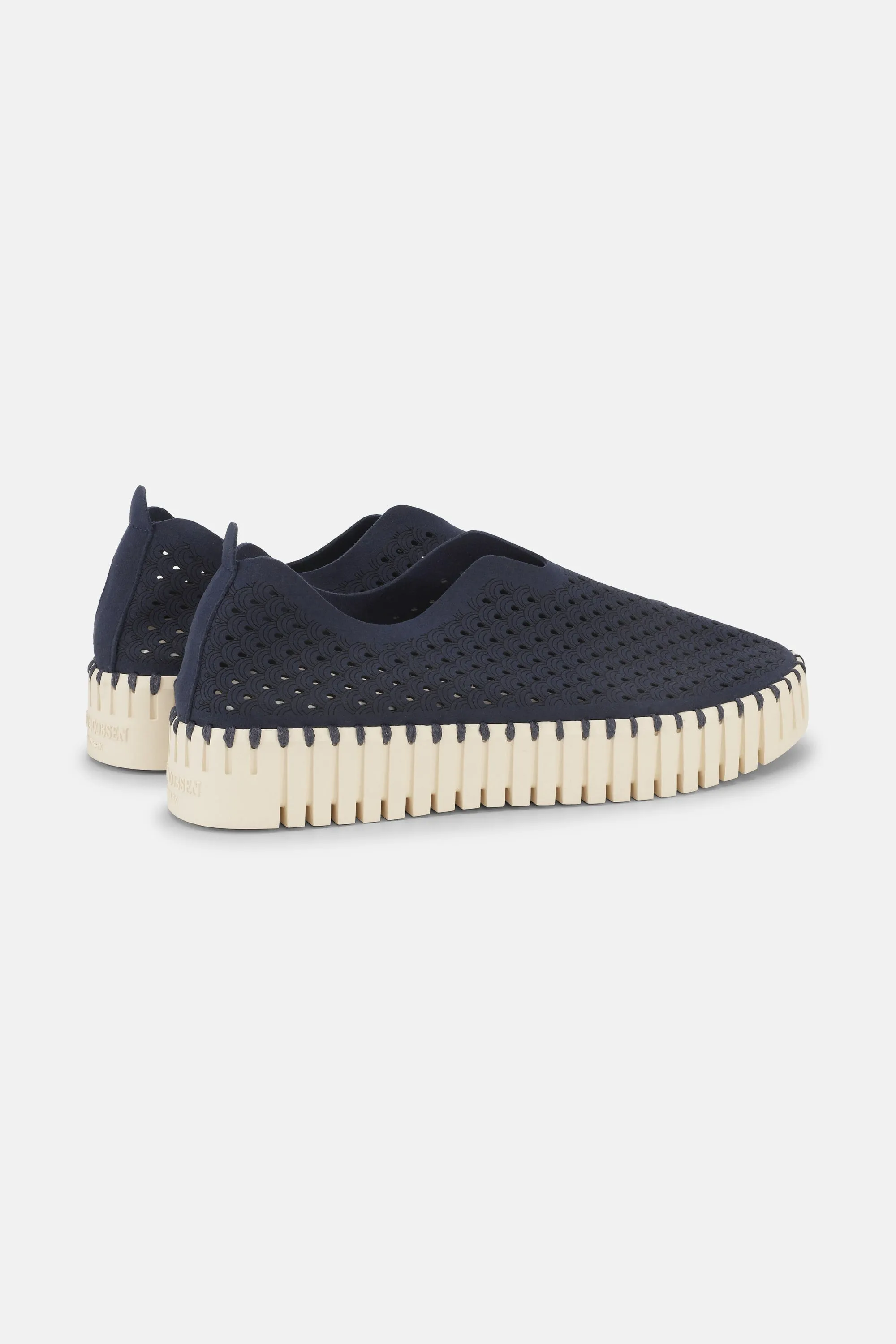 Platform Tulip Skor - Dark Indigo