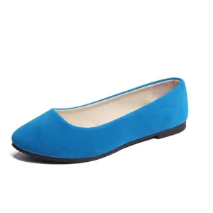 Plus Size 35-43 Women Flats Slip on Flat Shoes Candy Color Woman Loafers