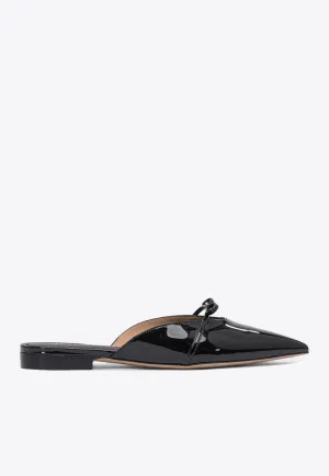 Pointed-Toe Bow Flats