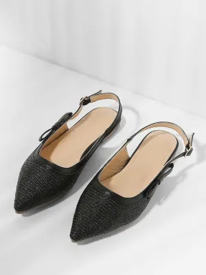 Pointed Toe Slingback Flats