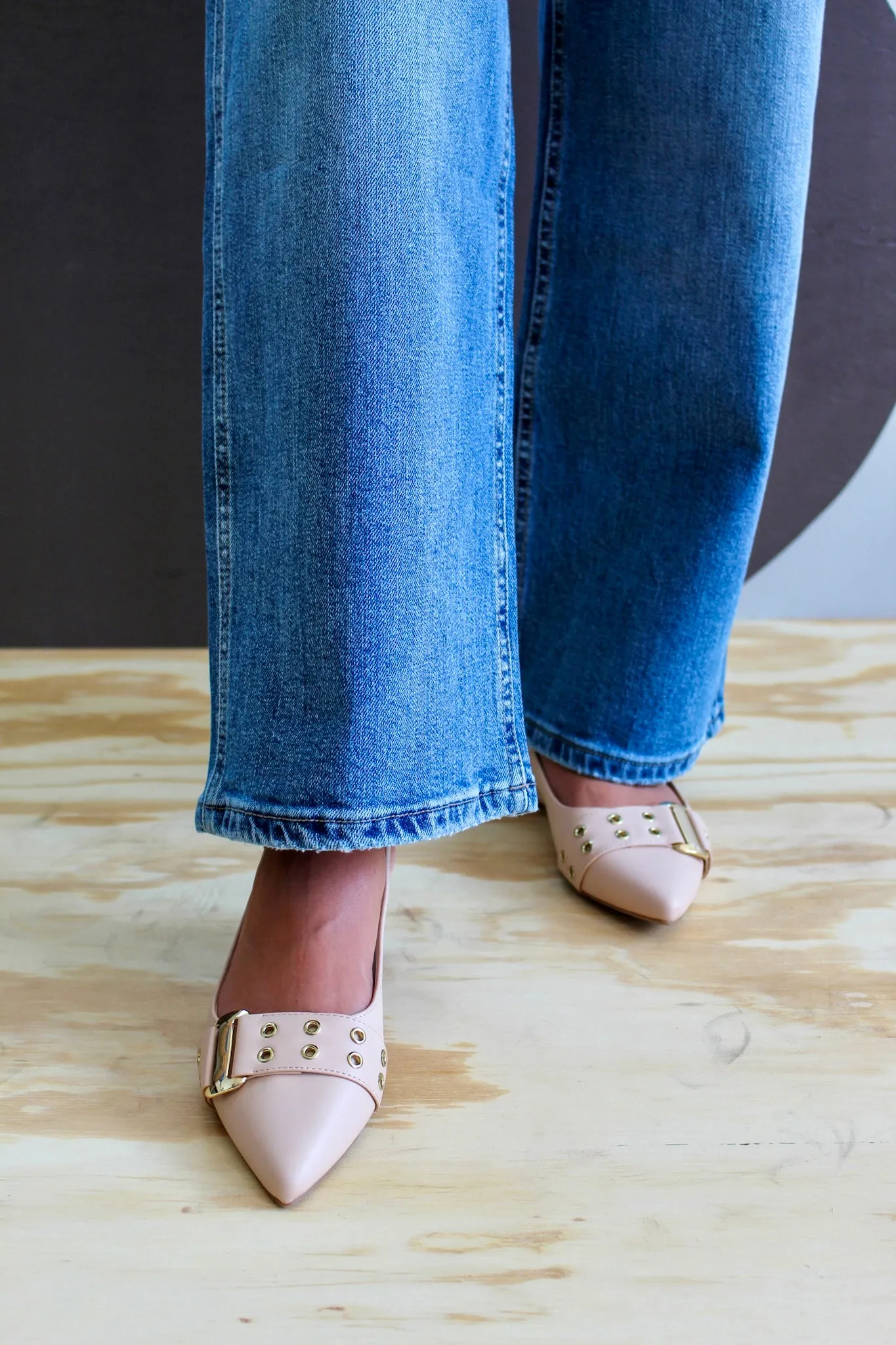 Polished Look Pointed Flat • Blush