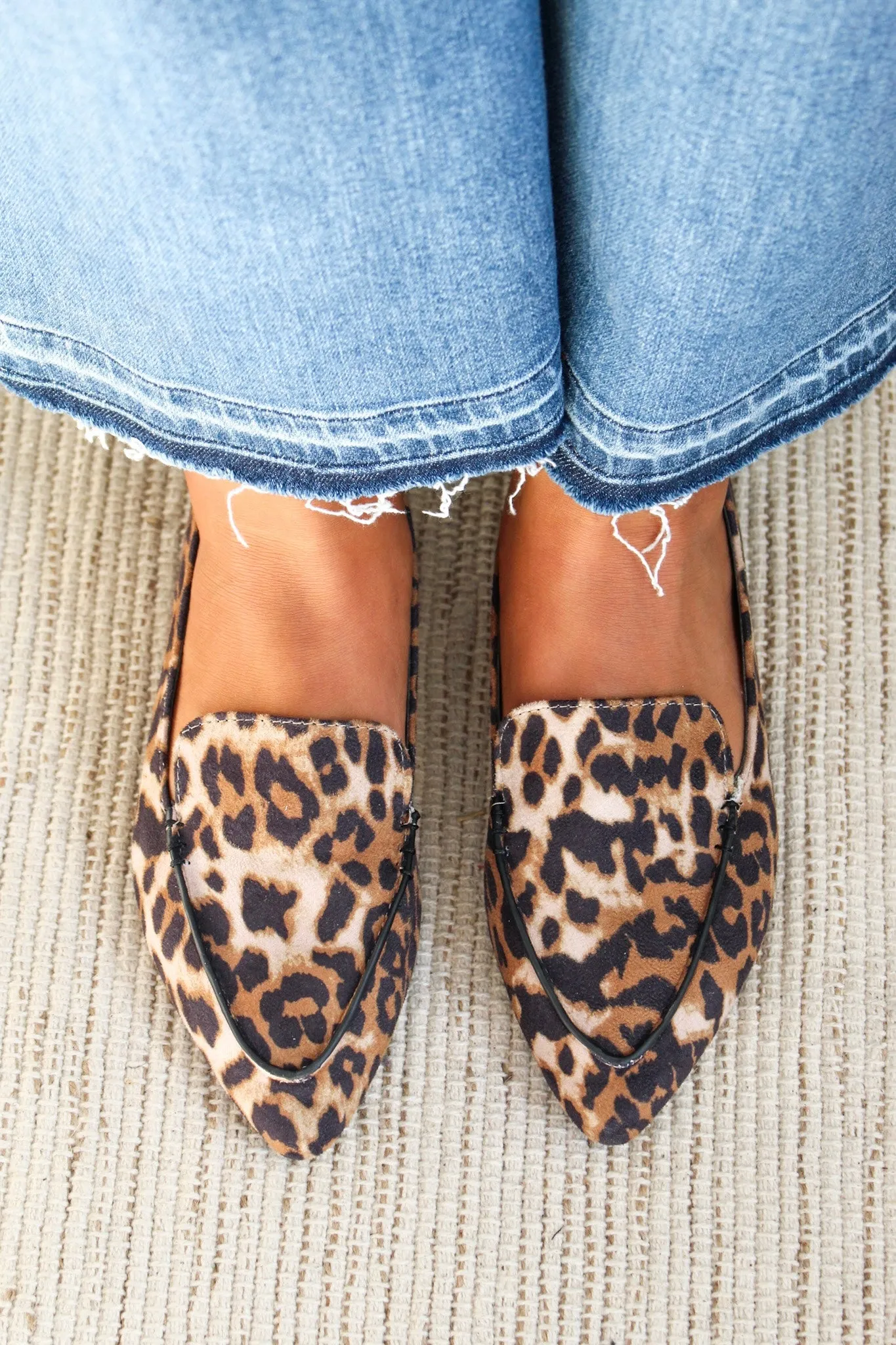 Polished Style Pointed Toe Flat • Leopard
