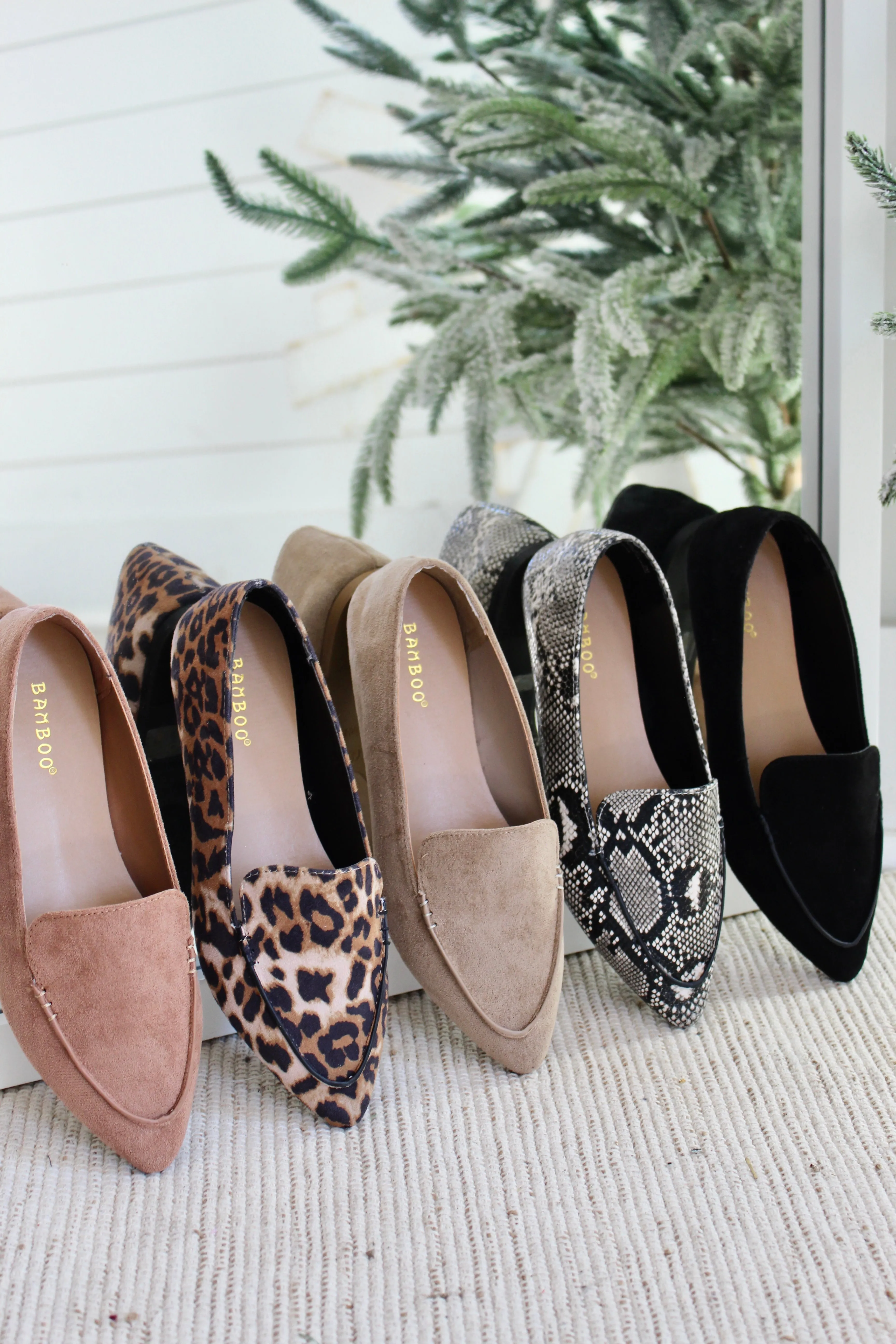 Polished Style Pointed Toe Flat • Leopard