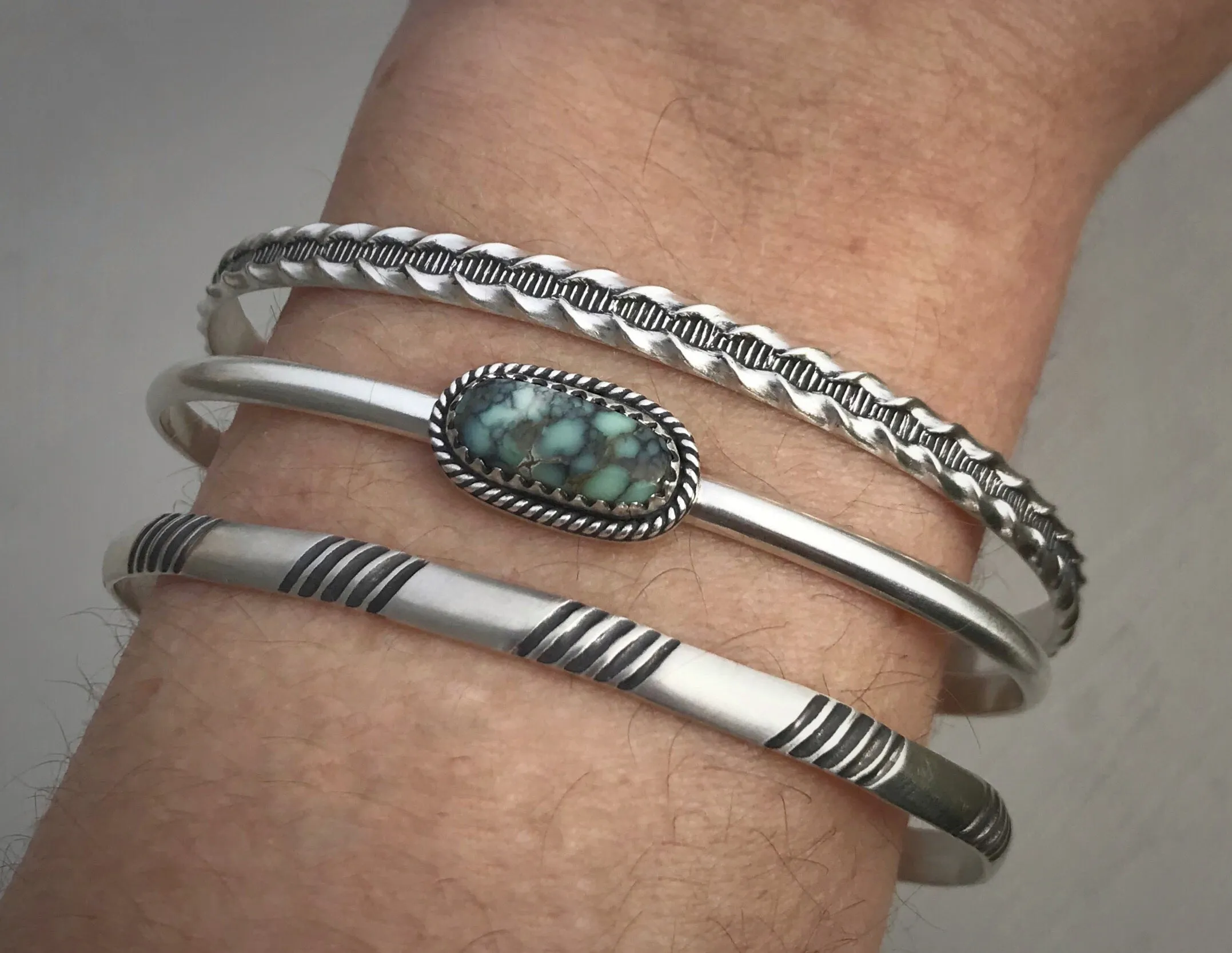 Poseidon Variscite Stacker Set