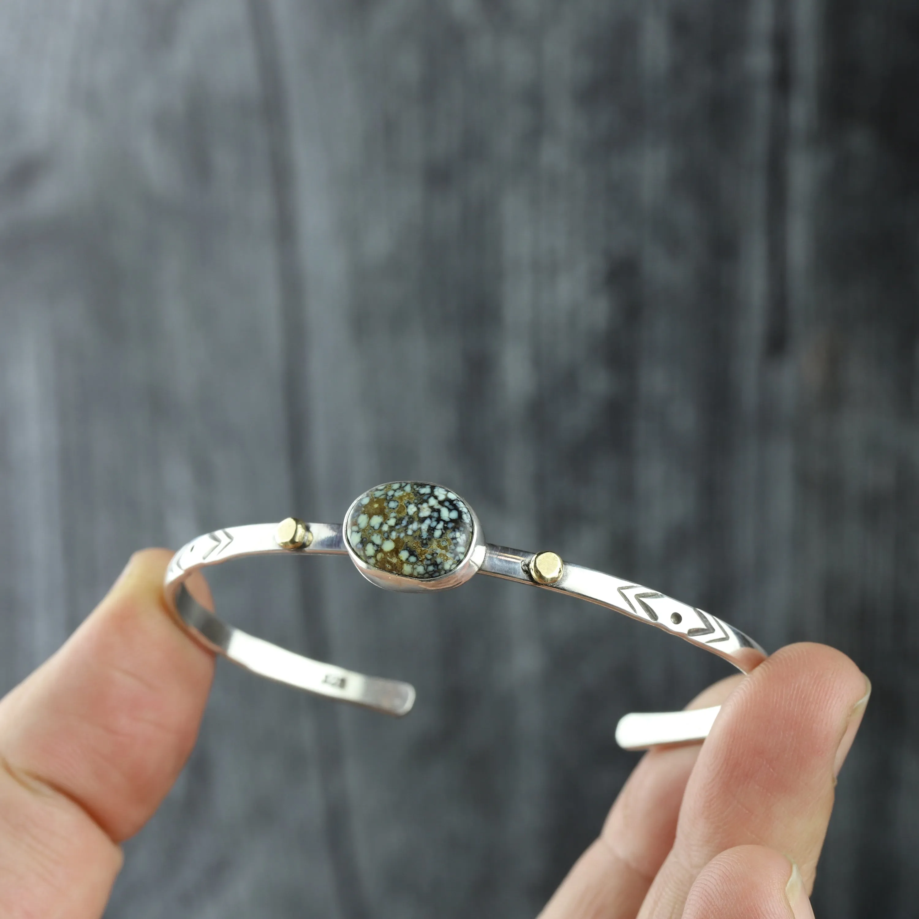 Poseidon Variscite Stacking Cuff No.43