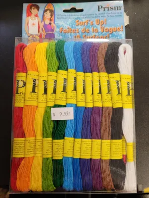 Prism Six Strand Embroidery Floss Pack 36 pc. Surf's Up