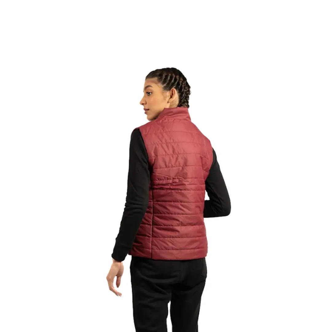 Puffer Jacket Vest (Maroon)