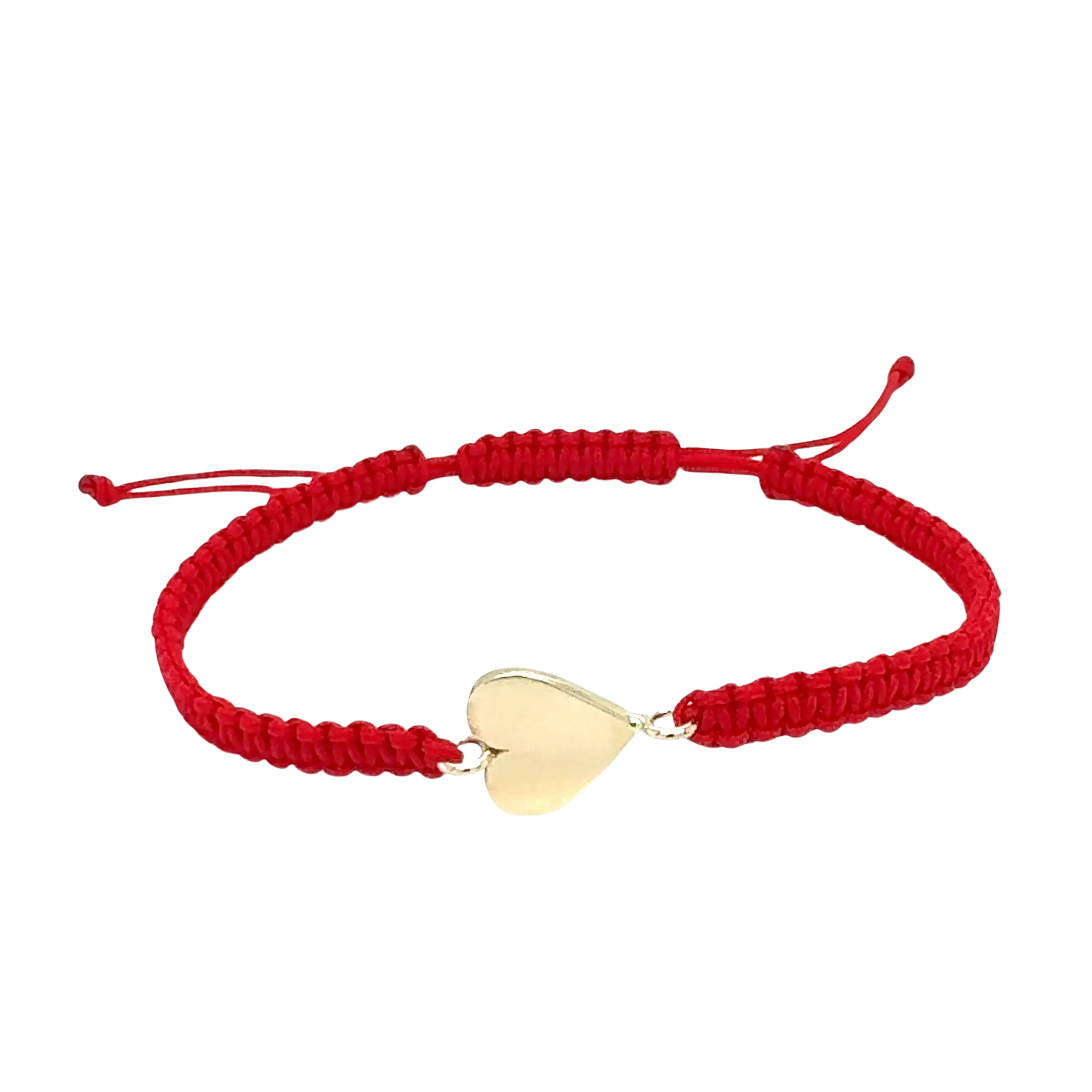 Red Cord Heart Friendship Bracelet