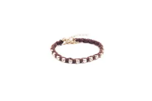 Rhinestone Bracelet Brown