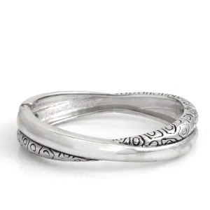 RHODIUM CROSSOVER  BRACELET #HB2028