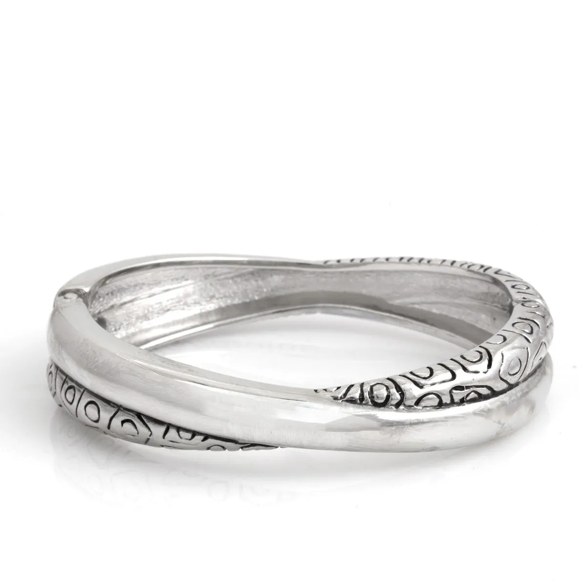 RHODIUM CROSSOVER  BRACELET #HB2028