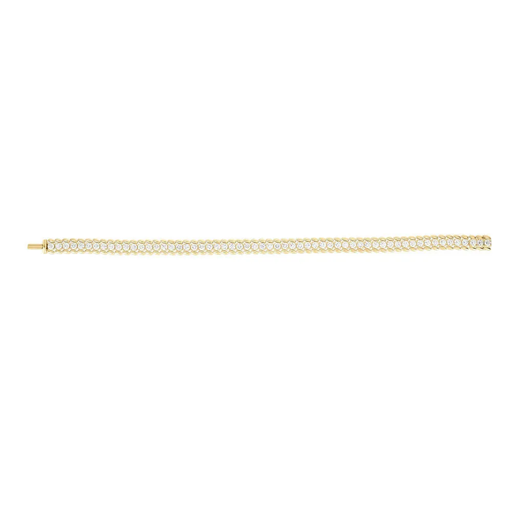 Roberto Coin 18k Yellow Gold Classic Diamond Tennis Bracelet