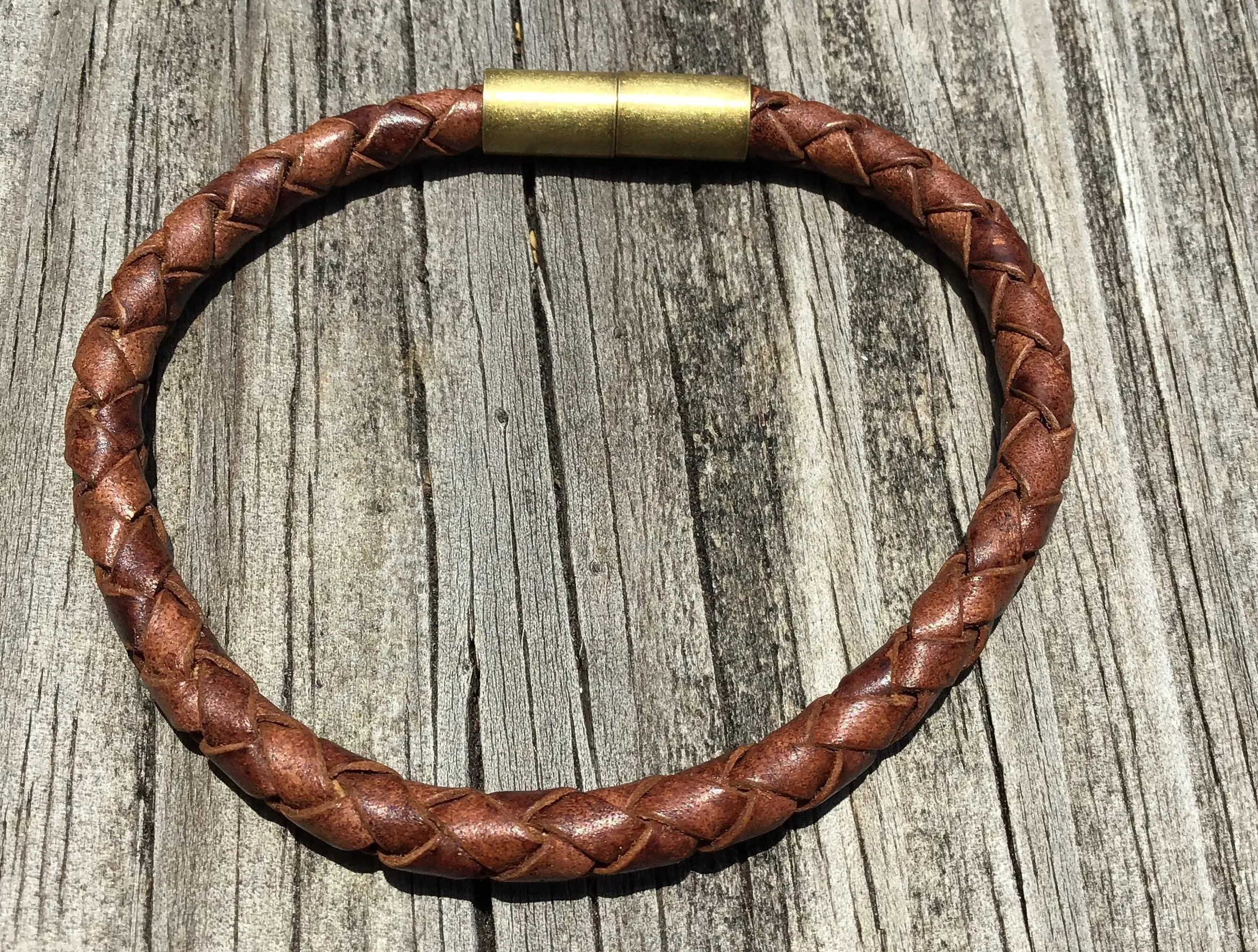 Roped Leather Magnetic Clasp