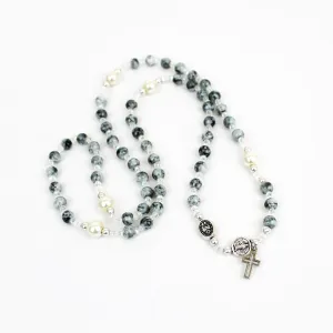 Rosary Wrap Bracelet - Grey