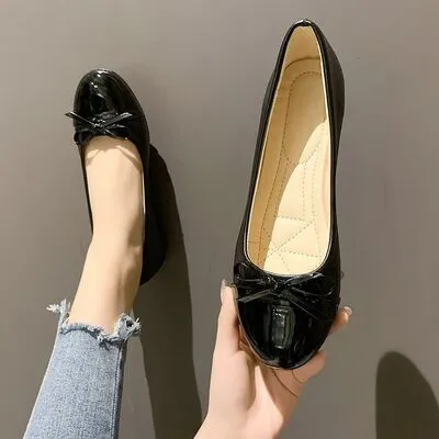 Round Toe Bow Flats
