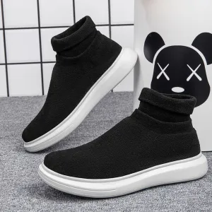Round Toe Platform Sneakers