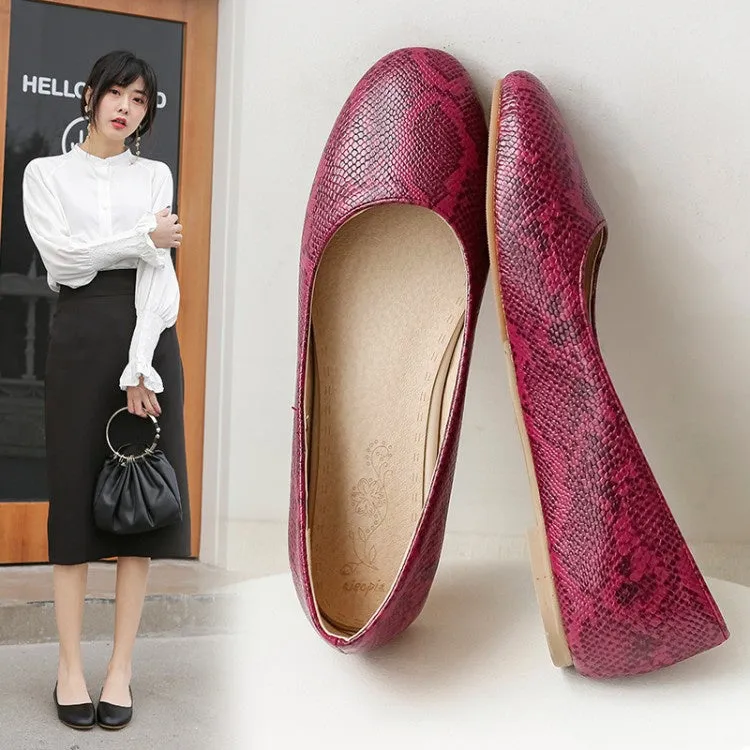 Round Toe Women's Pumps Flats Shoes