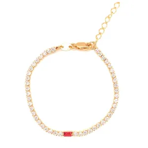 Ruby Tennis Bracelet