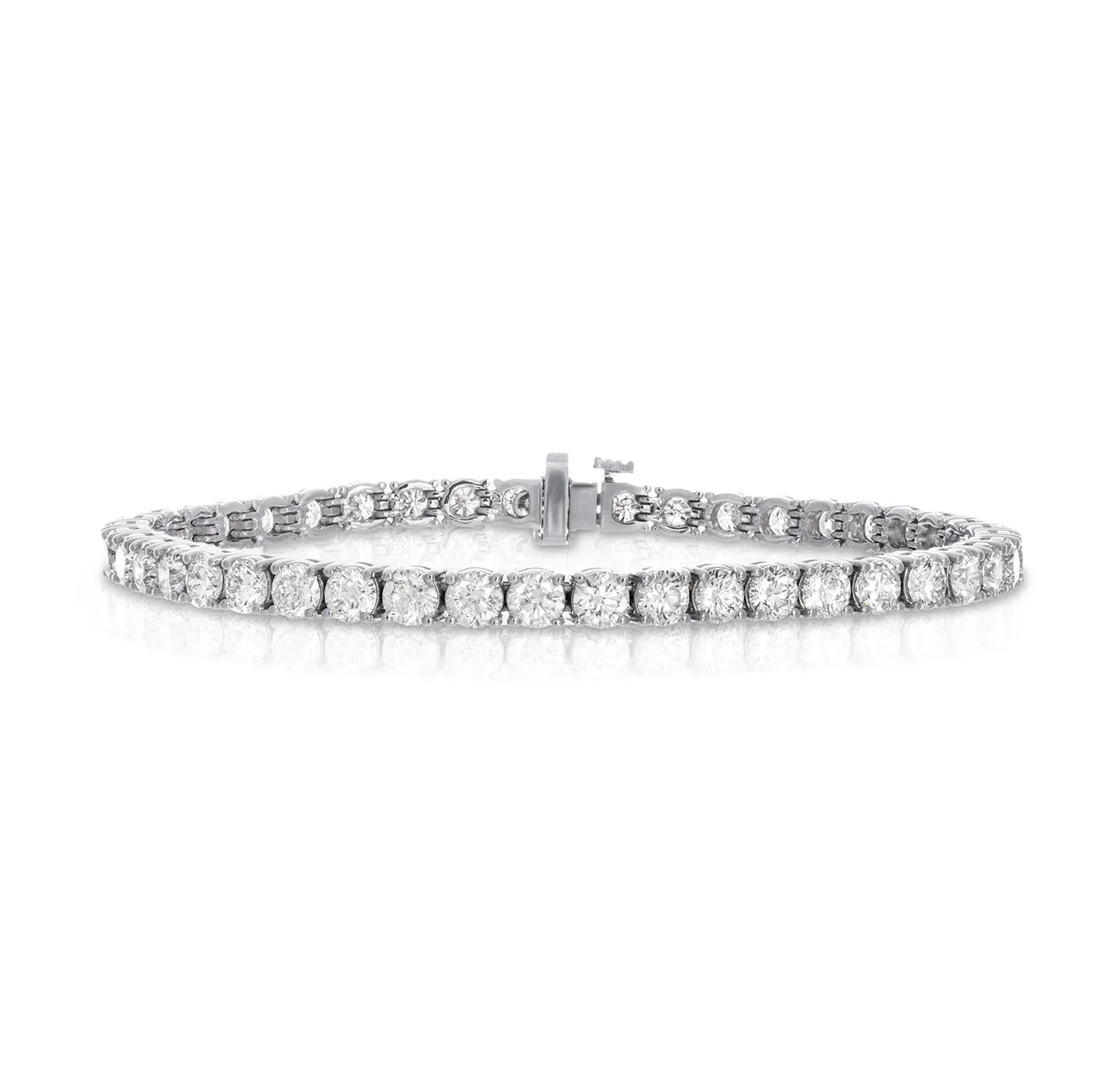 Sabel Collection White Gold Round Diamond Tennis Bracelet