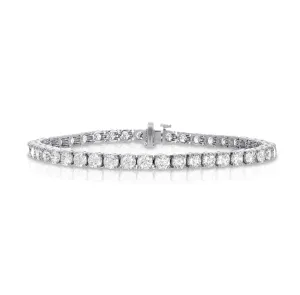 Sabel Collection White Gold Round Diamond Tennis Bracelet