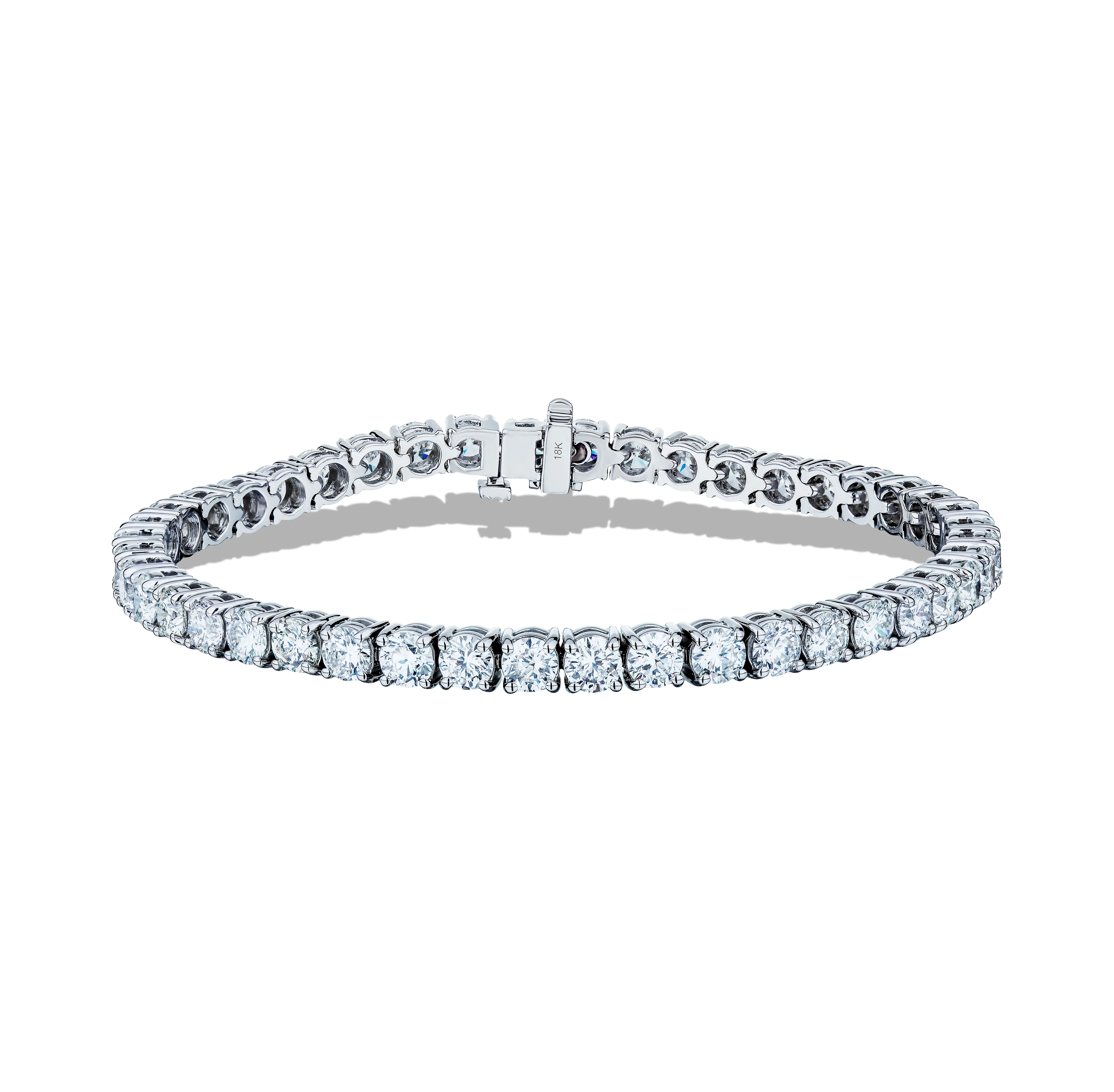 Sabel Collection White Gold Tennis Bracelet, 7"