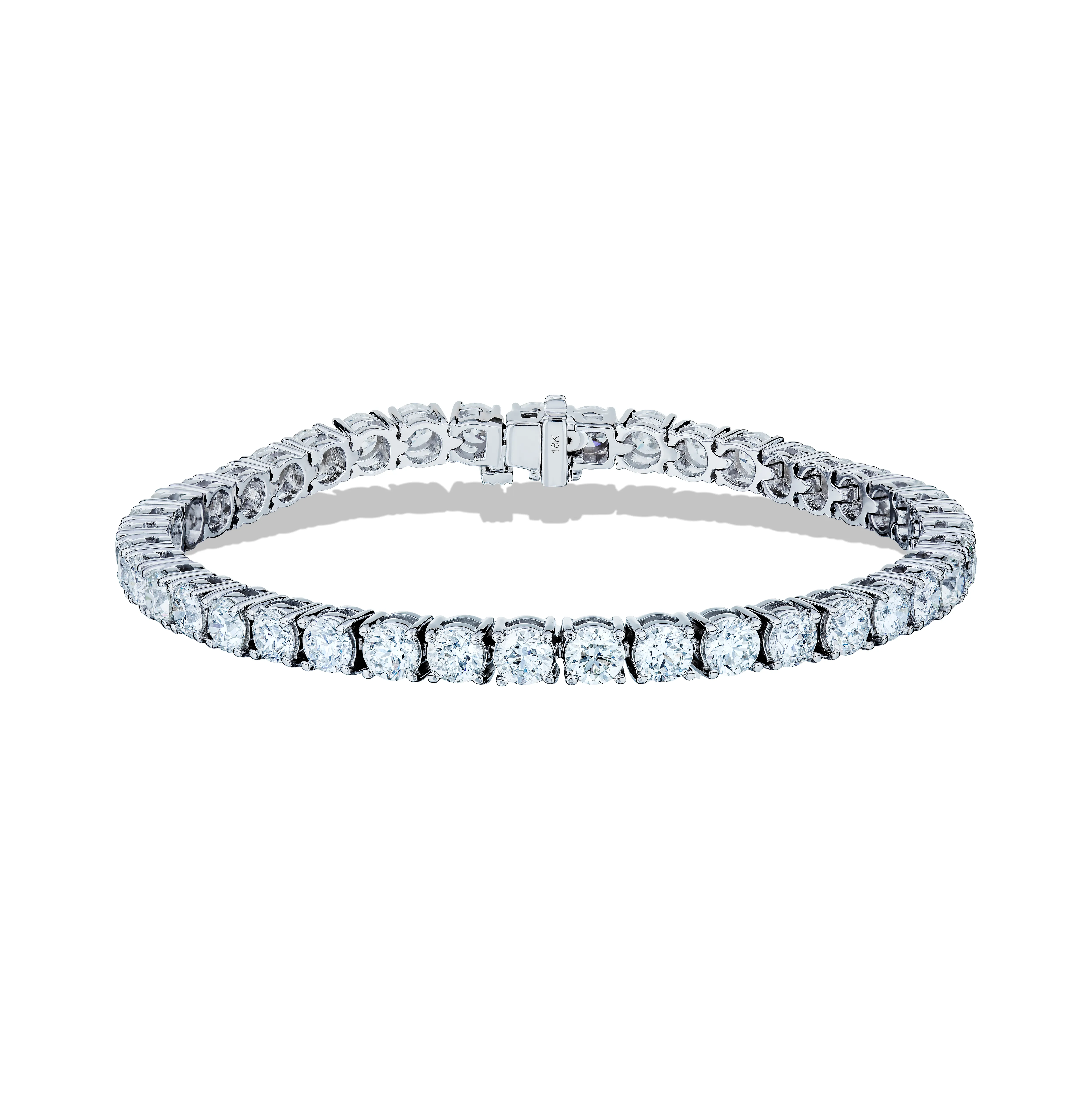 Sabel Collection White Gold Tennis Bracelet, 7"