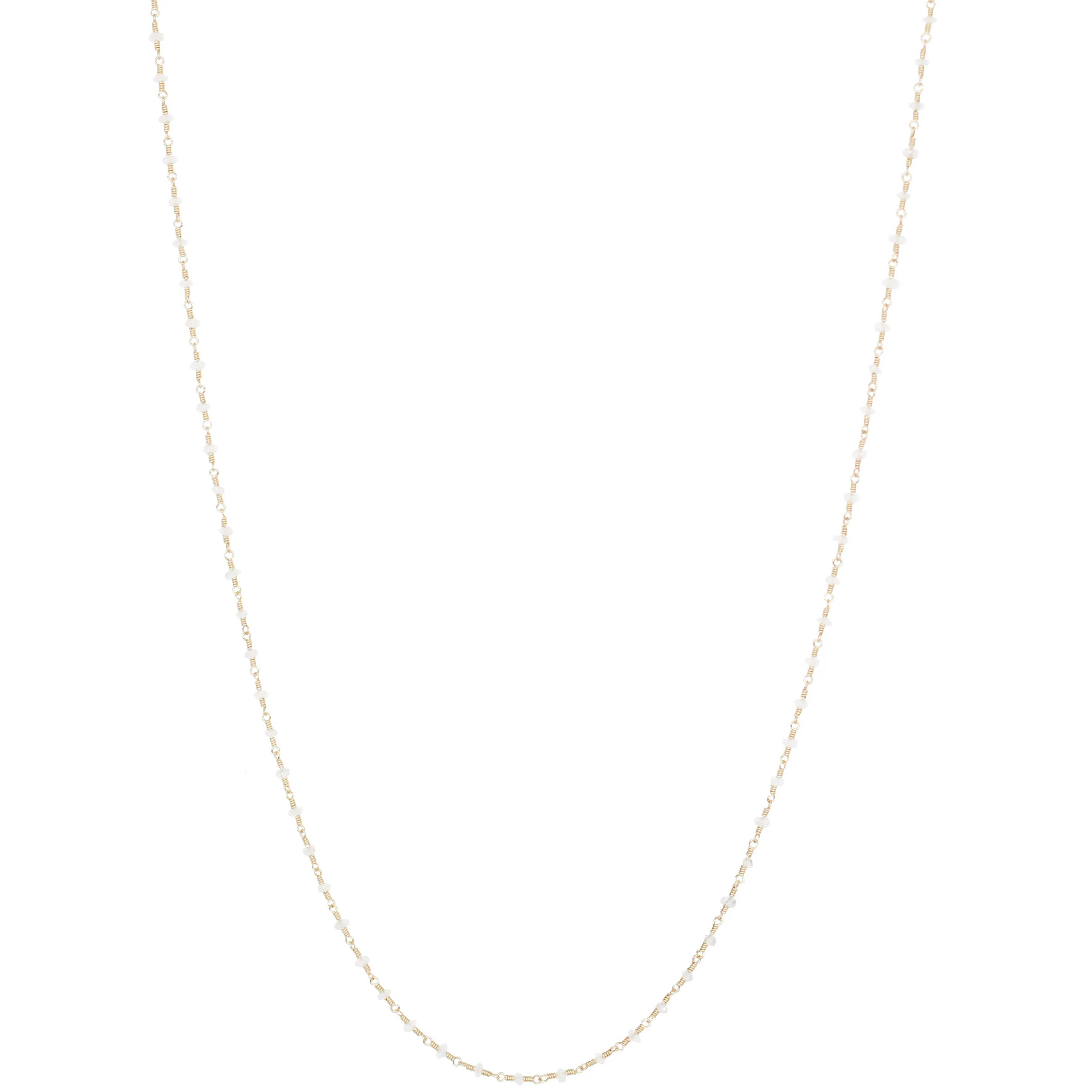 Sacred Strand Satin Necklace Moonstone