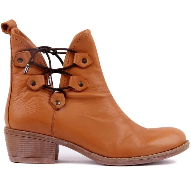 Sail-Lakers Genuine Leather Boots Women Spring Summer Female Ankle Boots Ladies Casual Shoes Retro Breathable Slip on Low Heel Cute Booties Size 36-40 zapatos de mujer туфли женские