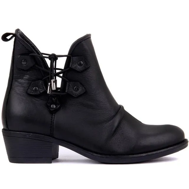 Sail-Lakers Genuine Leather Boots Women Spring Summer Female Ankle Boots Ladies Casual Shoes Retro Breathable Slip on Low Heel Cute Booties Size 36-40 zapatos de mujer туфли женские