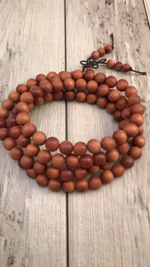 Sandalwood 108 Wrap Mala Bracelet