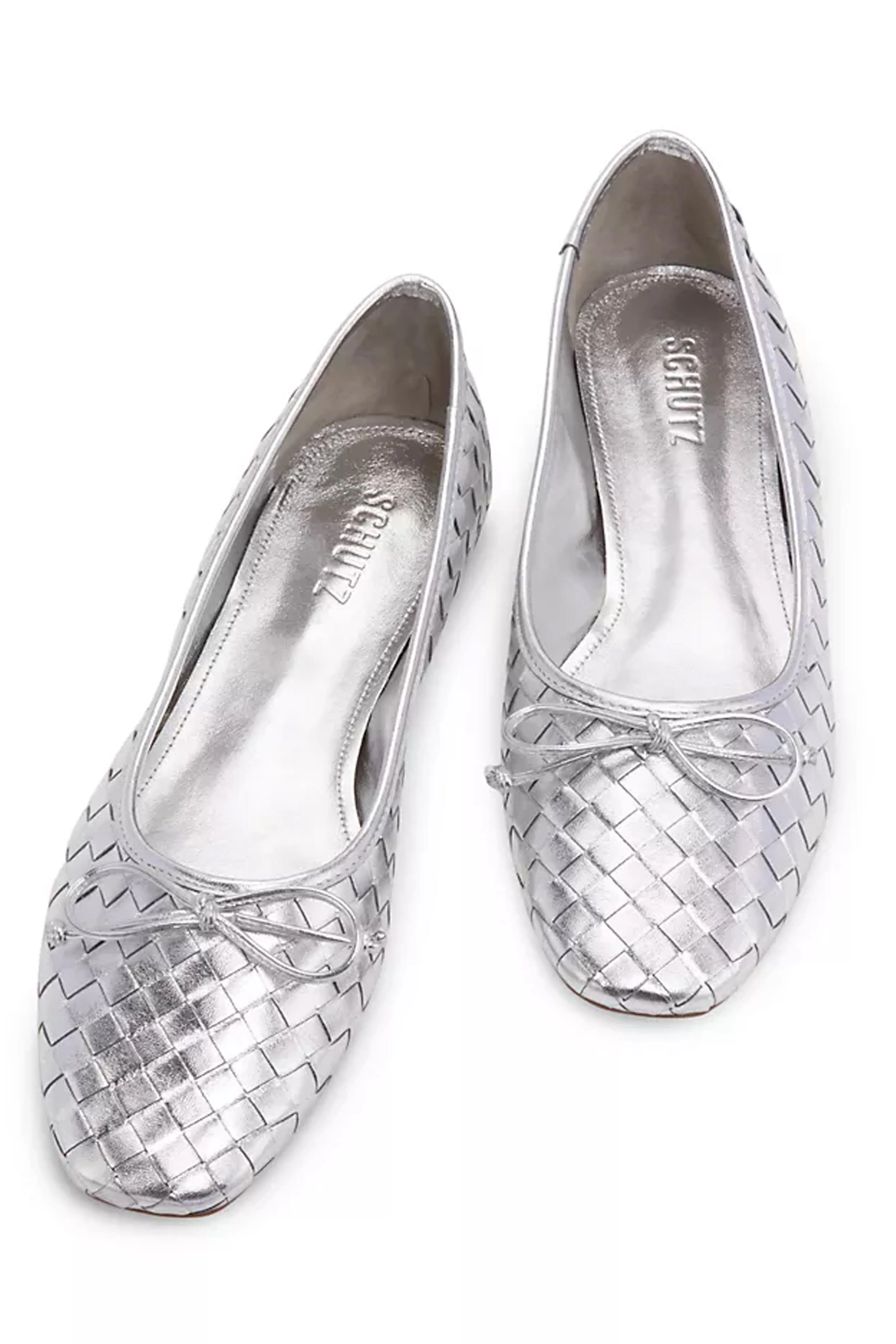 SCHUTZ | Arissa Woven Flat- Metallic