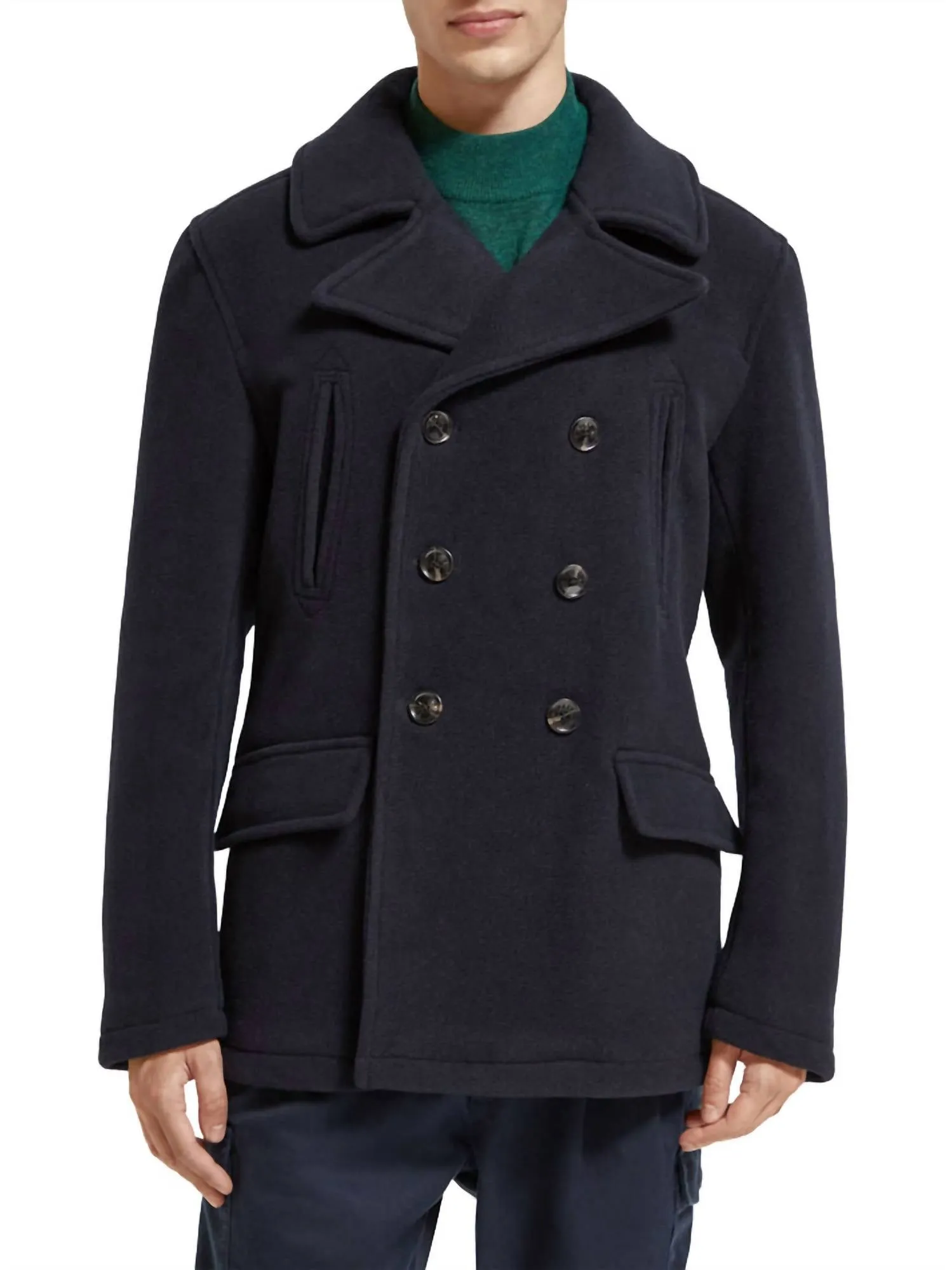 Scotch & Soda - Wool Blend Peacoat
