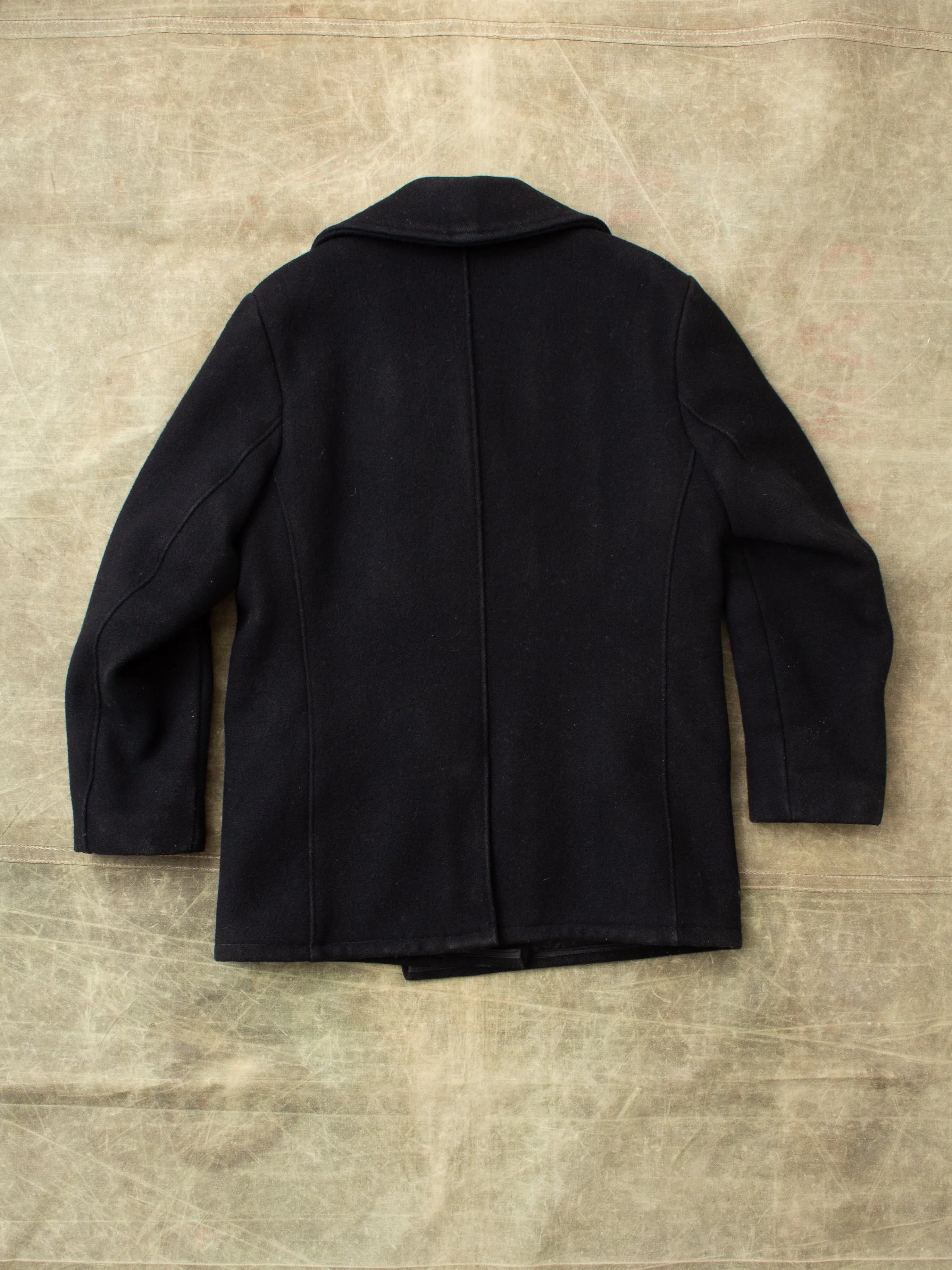 Second Hand Schott USN Wool Pea Coat Size 40